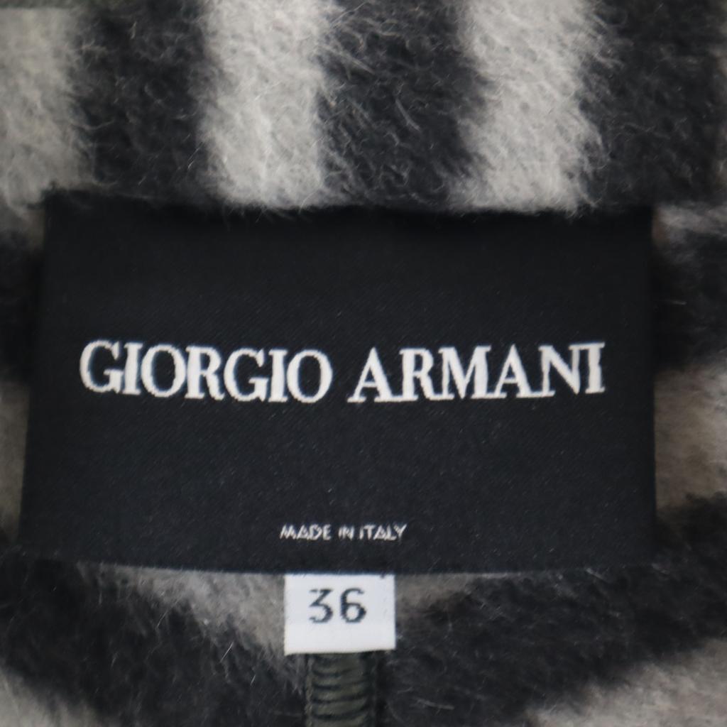GIORGIO ARMANI Italian Alpaca Blend Overall handle Jacket 36 Gray Women Used