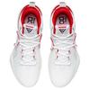 New LiNing Speed 8 Premium Cushioned Slip Resistant Low Top Basketball Shoes Men's White Red ABAT119-1