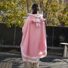 Cartoon Sheep Wool Blanket Shawl: Cozy Hooded Nap Cloak for Autumn & Winter