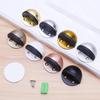 Genuine Stainless Steel Magnetic Door Stopper with Rubber Semi-Circular Anti-Collision Design