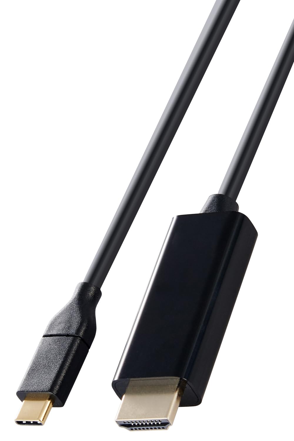 

Elecom Кабель-переходник USB C длиной 3 м в HDMI для зеркалирования с iPhone, MacBook, iPad, черный, Type-C 4K(3840×2160 пикселей)/60 Гц Мультидисплей [Совместимость с Android и т. д.] чёрный