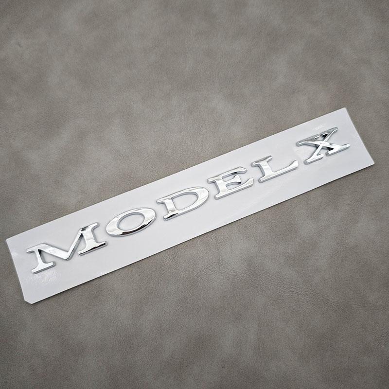 3D ABS Black Model 3 Letters Logo Car Rear Trunk Badge Sticker For Tesla Model X S 3 Y Auto Decal Accessories