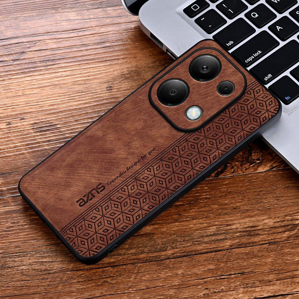 Leather Case for Xiaomi Poco M6 Pro 4G Case Ultrathin Cube Pattern Protect Cover for Poco X6 Pro X6Pro M6Pro 4G Case