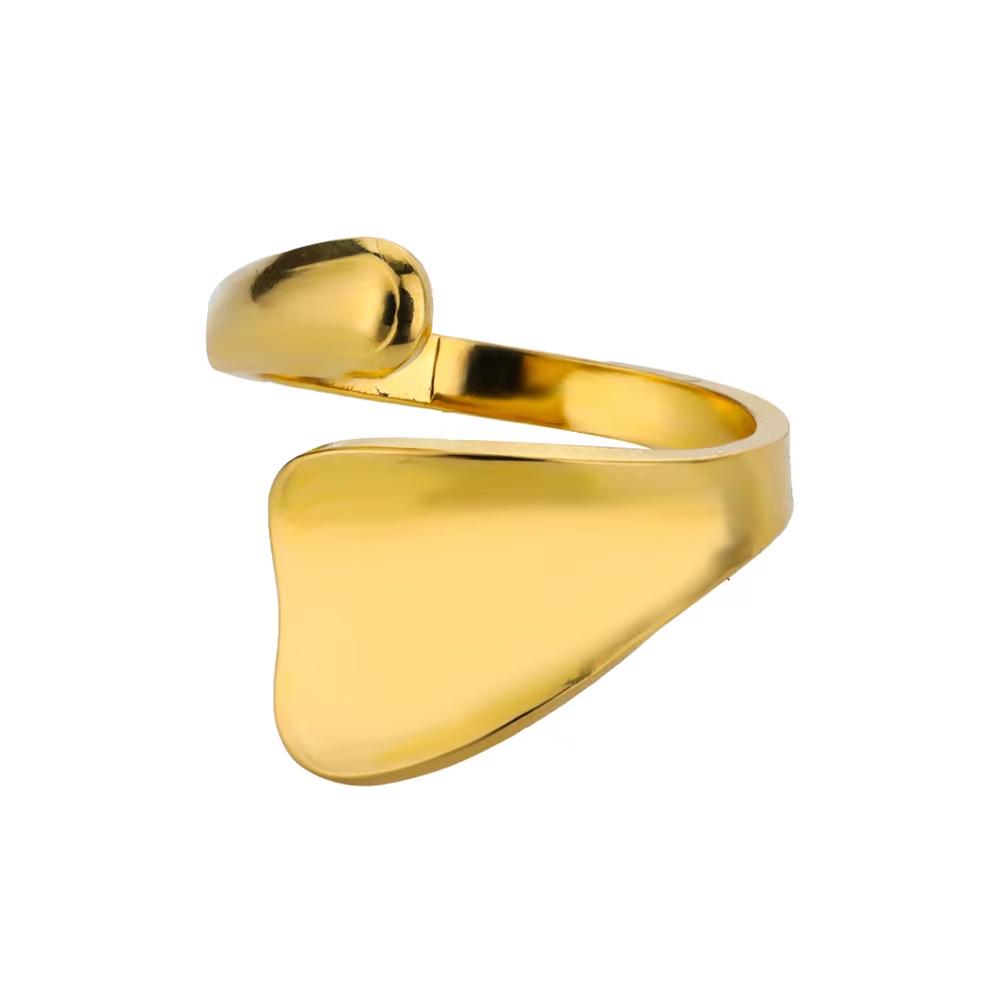 Stainless Steel Geometric Irregular Snake Ring