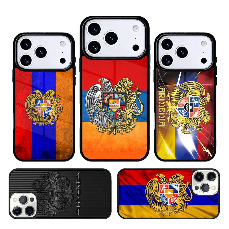 Armenia Coat Of Arms Flag Phone Case Cover for IPhone 11 12 13 14 15 16e 17 Pro Max Coque for IPhone 17 Air