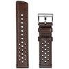 [hemsut H] Genuine Leather Watch Band, Perforated Design, Soft and Flexible, Italian Vegetable Tanned Leather Quick Release Band