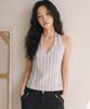 TOPGIRL Summer Striped Halter Blouse_T611Tp212