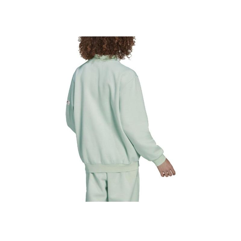 adidas Orijinaller Trefoil Logolu Düz Spor Kapüşonlu Sweatshirt Erkek Üstler Açık Yeşil HM2657