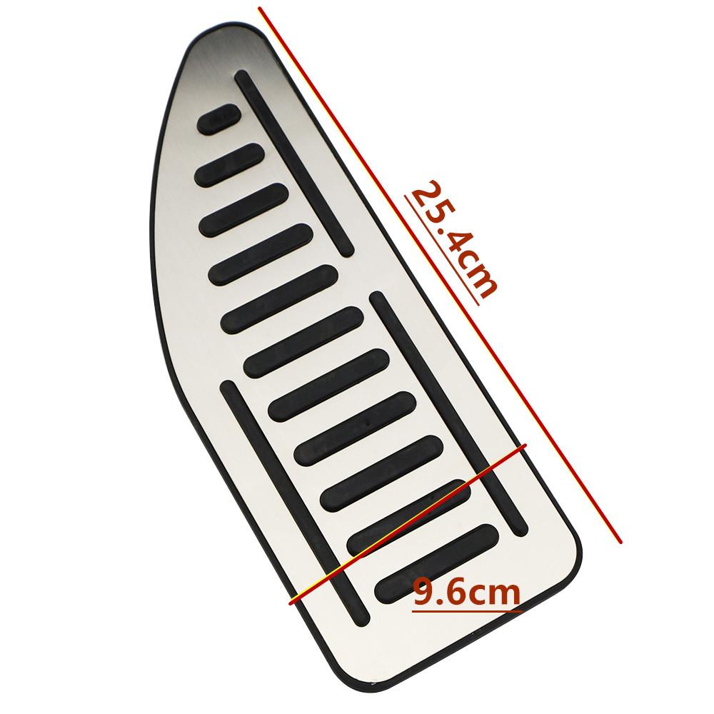 Car Pedal Cover for Ford Fiesta MK7 2009 - 2015 Ecosport 2012 - 2017 LHD Accelerator Gas Pedals Pads Aluminium Alloy Rubber