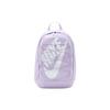 Hayward Solid Color Fashion Simple Large Capacity Zipper Closure Polyester Backpack Unisex Backpack Lilac White DV1296-512