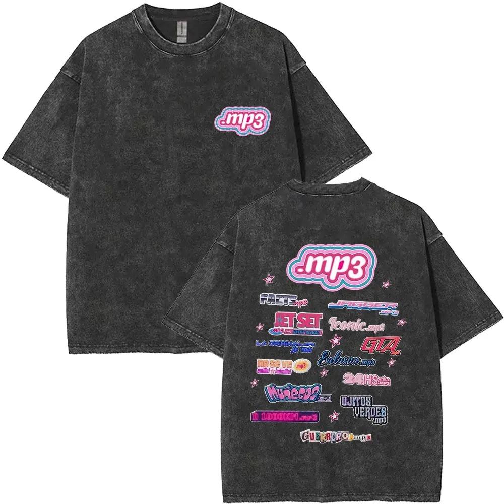 BERÜHMTE Sängerin Emilia Mernes MP Globale Tour Mercah T-Shirt Damen Herren Mode Gewaschen Retro Baumwolle Oberteile Locker Lässig Übergroßes T-Shirt