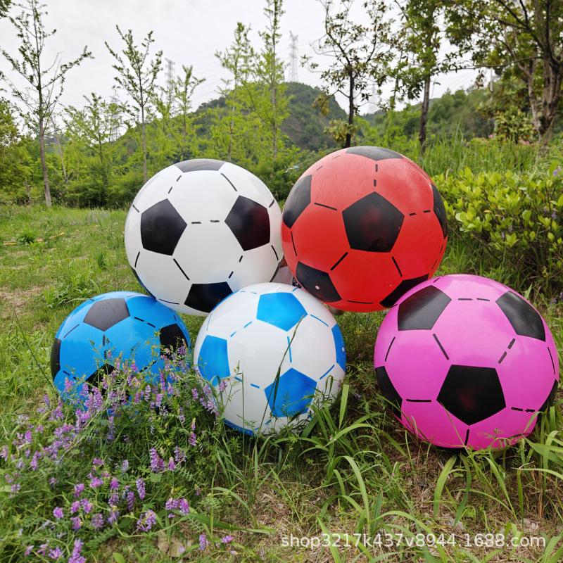 

Надувной гигантский разноцветный футбольный мяч для развлечений родителей и детей 75cm White Base Mixed Colors Soccer Ball