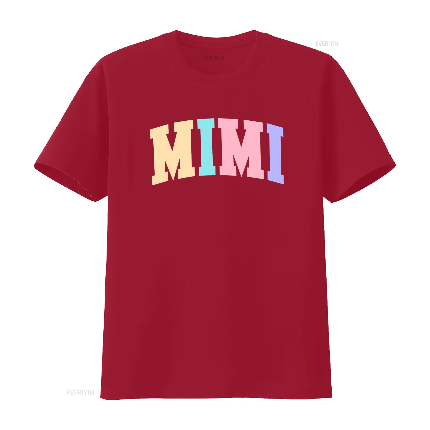 Mimi T Shirt for Women Leopard Print Grandma Casual Tops vintage Washed homme Slightly Unisex fashion Soft Stretched S