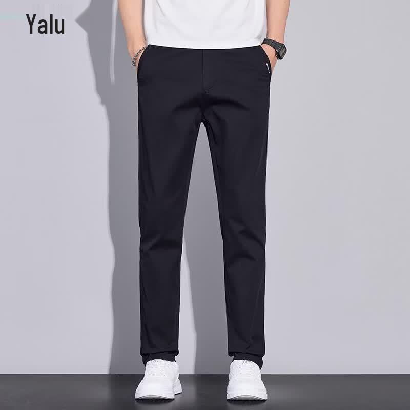 Yalu Men s Summer Loose Straight-Fit Casual Pants 28