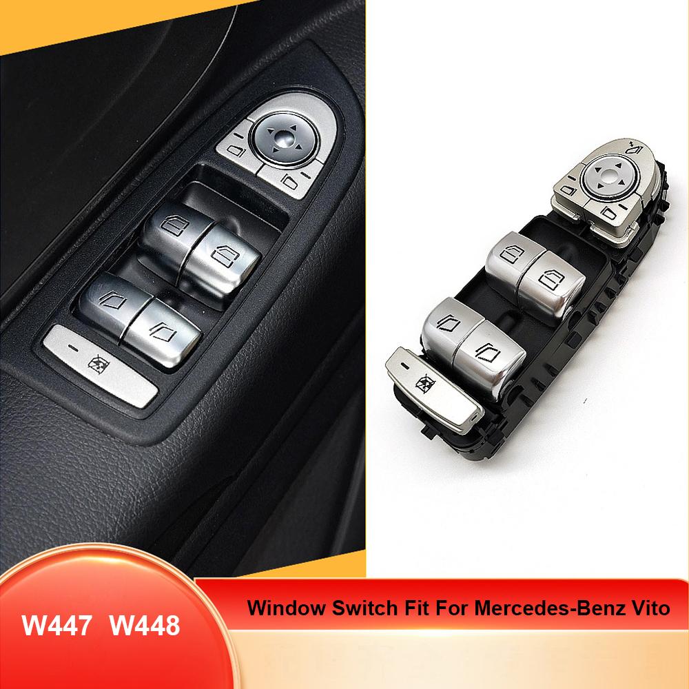 For Mercedes Benz W447 Vito V-Class Front Door Electric Window Switch Master Window Control Switch 2016-2022 4475450413