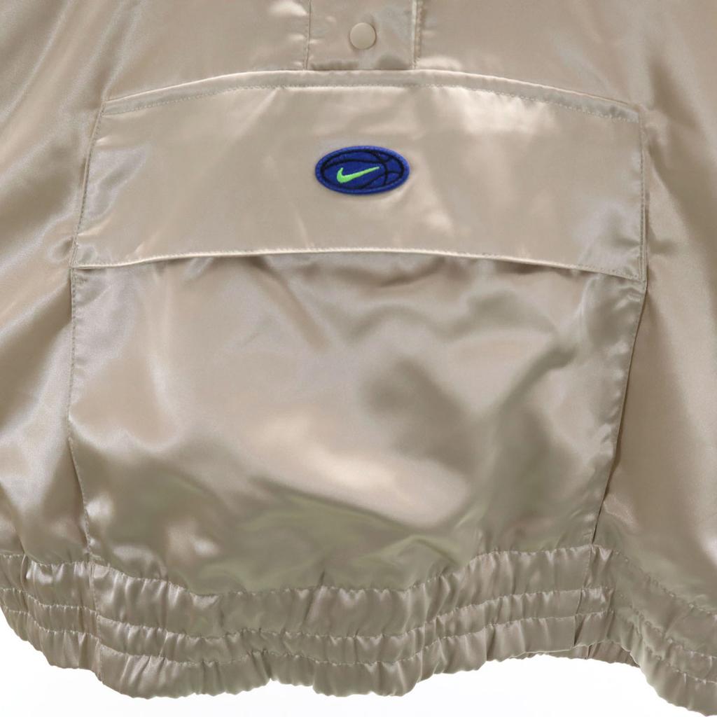 Nike Back Logo Woven Anorak Parker M Ivory Jackets, Pullovers, Hoodies Women Used