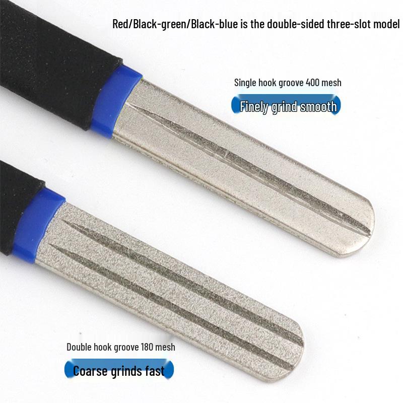 Portable Diamond Fish Hook Sharpener and Lure Crankbait Tool for Sea and Fly Fishing