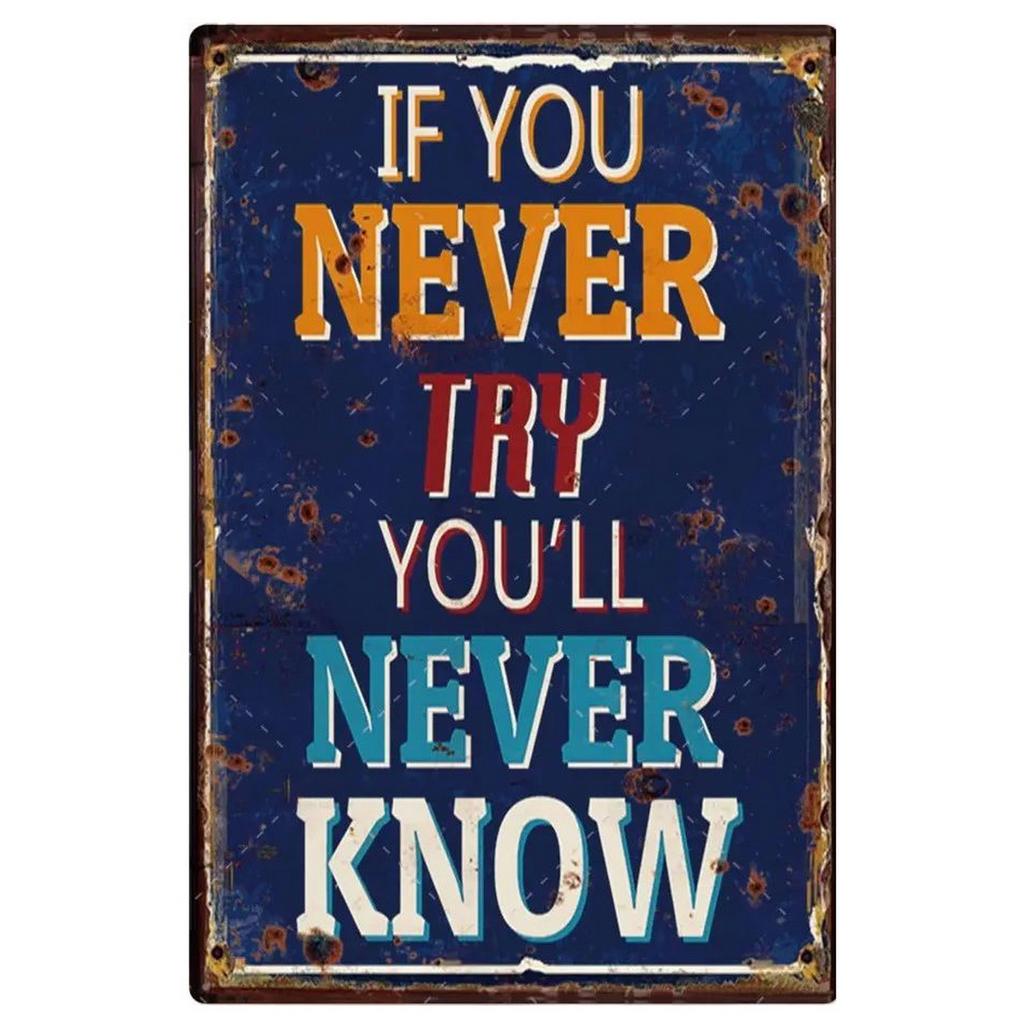 Dream Big Quotes Plaque Metal Tin Signs Wall Decoration Vintage Art Posters Iron Painting for Man Cave Home Cafe Garden Club Bar
