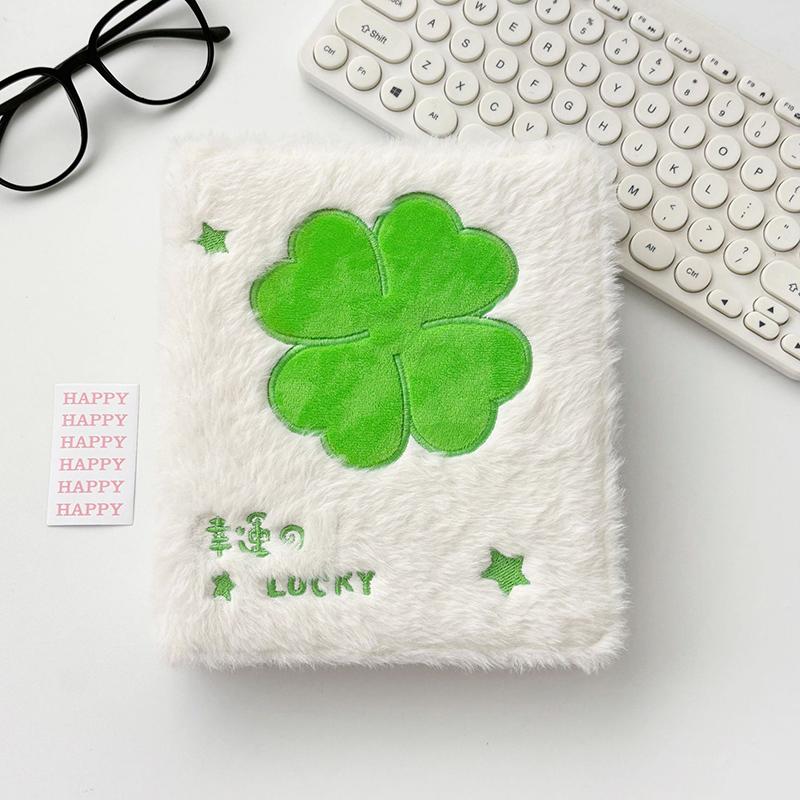 A6 Binder Lucky Plush Album Kpop Idol Photocard Holder Kawaii Plush Bindering Photocards Collect Books School Stationery