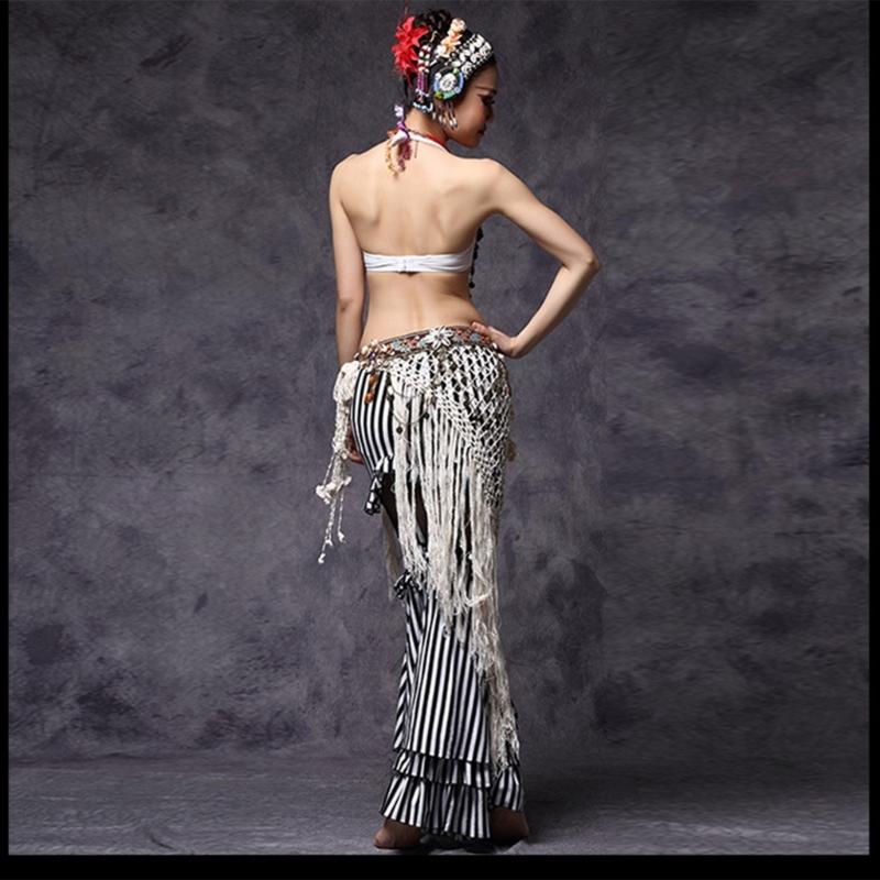 Women Belly Dance Hip Scarf Tribal Belly Dancing Skirt Fringe Belly Dance Hip Scarf Long Tassels Dance Hip Scarf Skirt