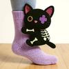 3D Knitted Cute Animal Floor Socks Handmade Crocheted Warm Sloth Panda Novelty Gifts for Kids Essential