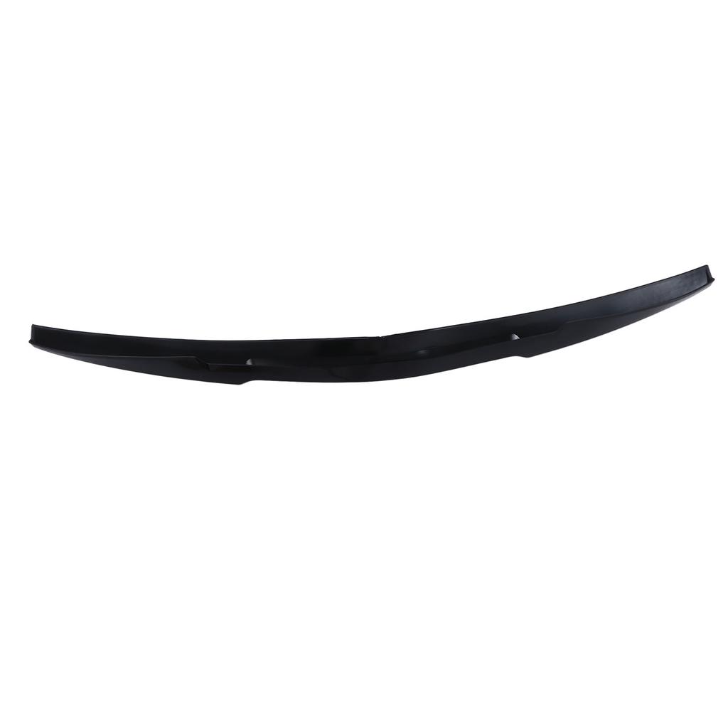 Universal Gloss Black Car Rear Trunk Spoiler Lip Rubber Spoiler Wing 120cm 47.24in X 7cm 2.76in