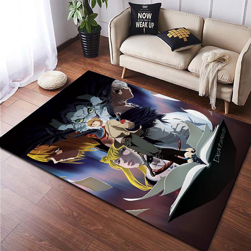 Death Note Gebied Tapijt Grote Tapijt Tapijt Voor Woonkamer Kid Slaapkamer Decoratie Kinderen Spelen Floor Mat Comic Anti-Slip
