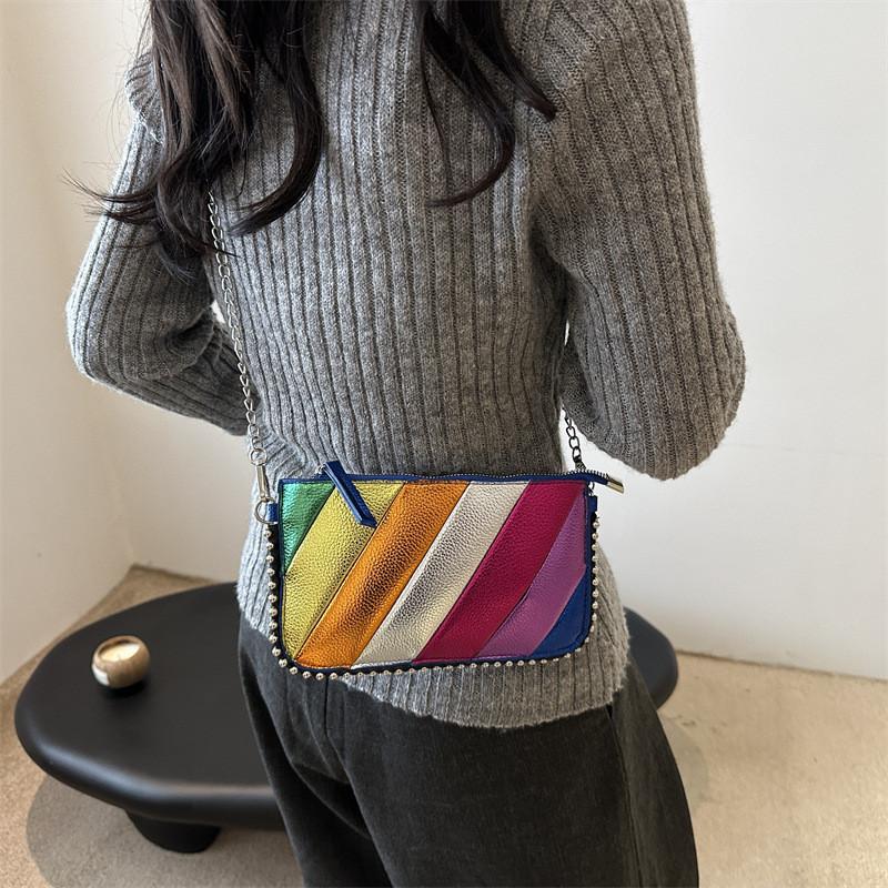 Chic Colorful Pu Shoulder Bag For Women Stylish Modern Square Design Ideal For Daily Use