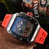 Iridescent Wine Barrel Men's Multifunctional Waterproof Watch