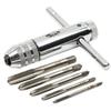 M3-8 M5-12 Adjustable T-Handle Ratchet Hand Tap Holder Wrench Extended Tapping Forward And Reverse Hand Tapping Accessories Tool