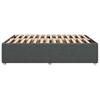 Vidaxl Bed Frame Without Mattress, Dark Gray, 140X190 Cm, Fabric Upholstered