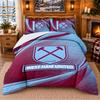 Printed 3Pcs Bedding Set West Ham United Football Pattern Bed Sheet Pillowcase For Bedroom Decor