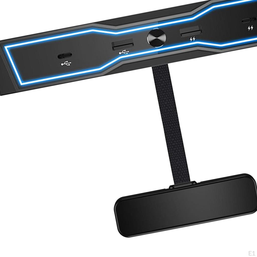 Docking Station, USB LED Hub, 4 In 1 Multiport Supports 27W PD Splitter Extension, Center Console