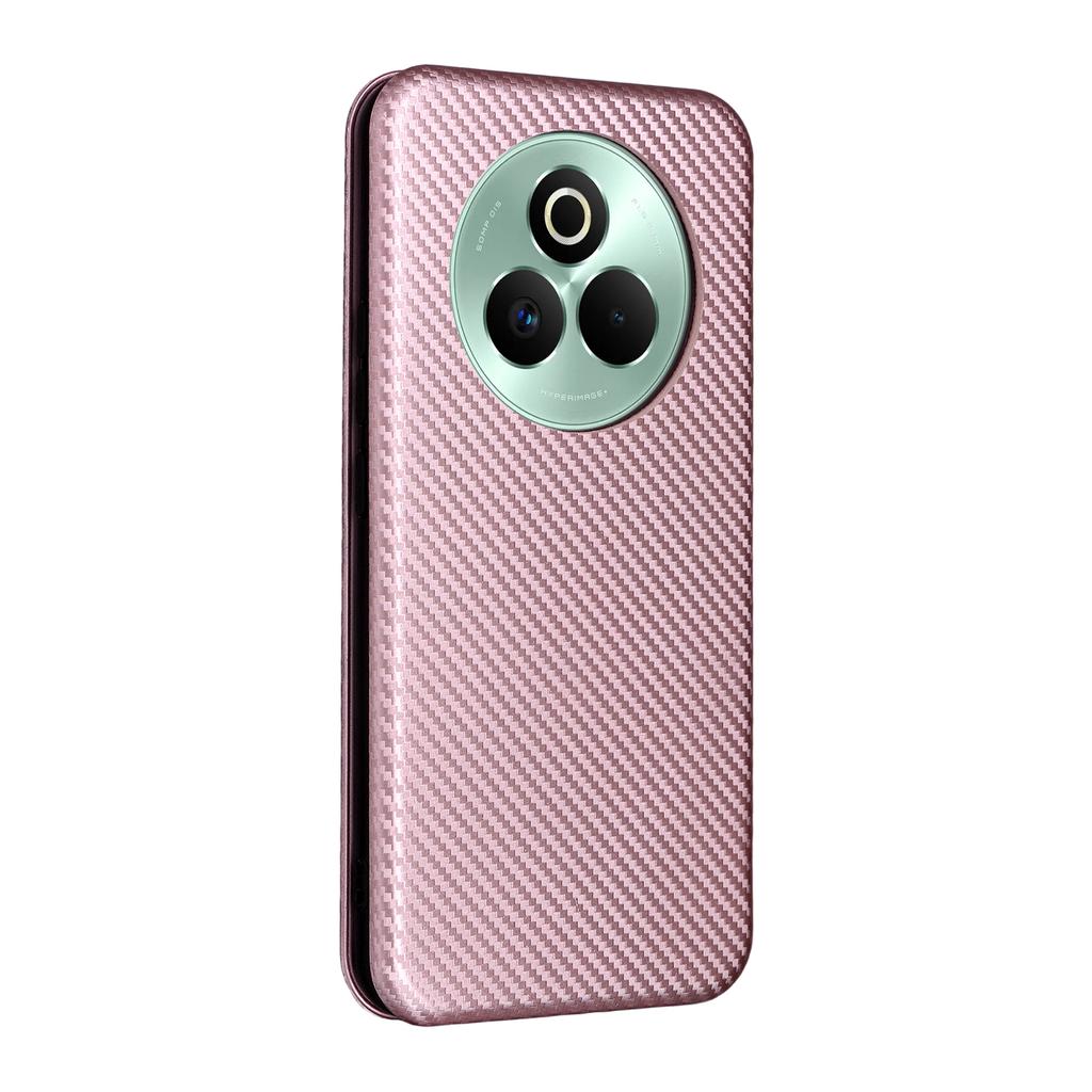 For Realme P3 Pro 5G Case Carbon Fiber Texture Drop-Proof PU Leather Phone Cover