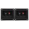 2PCS Speaker Box Terminal Subwoofer Box Terminal Cup Spring Loaded Jacks Double Binding Post Speaker Terminal Plates