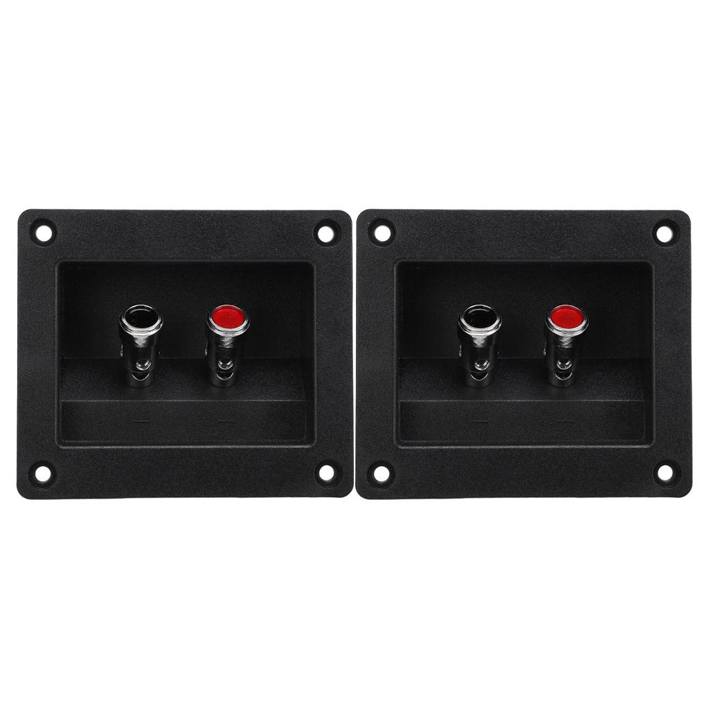 2PCS Speaker Box Terminal Subwoofer Box Terminal Cup Spring Loaded Jacks Double Binding Post Speaker Terminal Plates