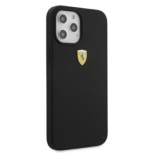 Ferrari Fessihcp12Lbk Iphone 12 Pro Max6,7 Czarny/Black Hardcase On Track Silicone