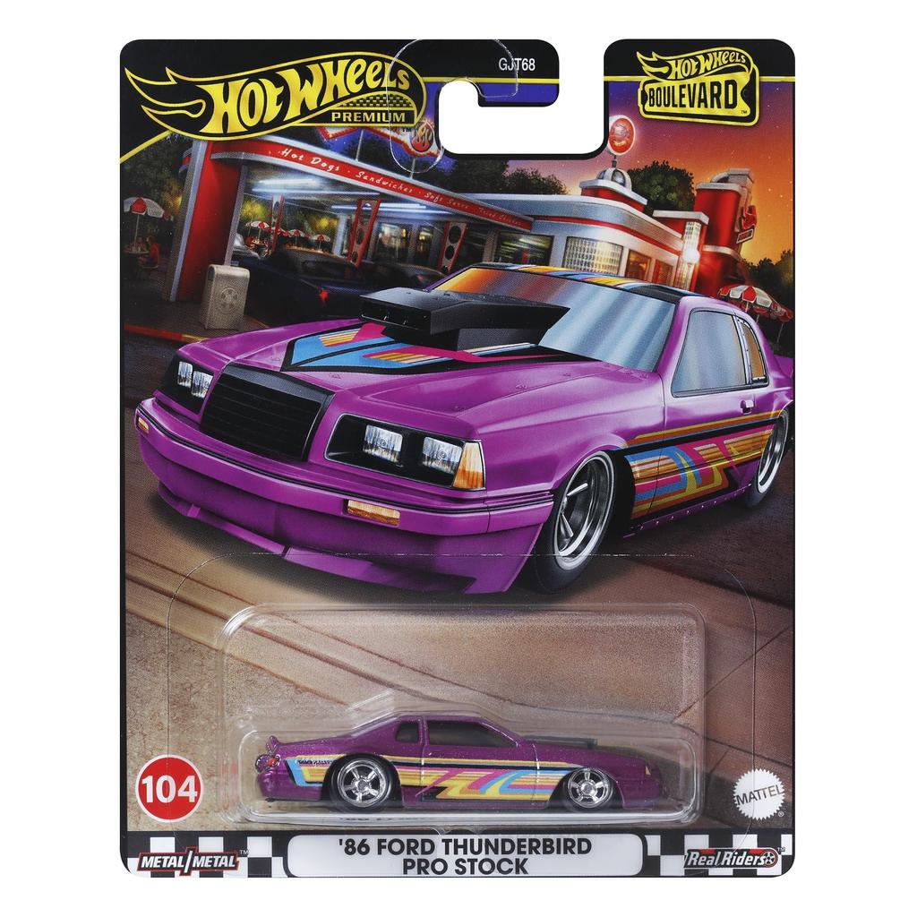 Hot Wheels Boar Bird 86 Ford Thunderbird Mini-Auto HRT72 Spielzeugfahrzeug Lila Alter 3+