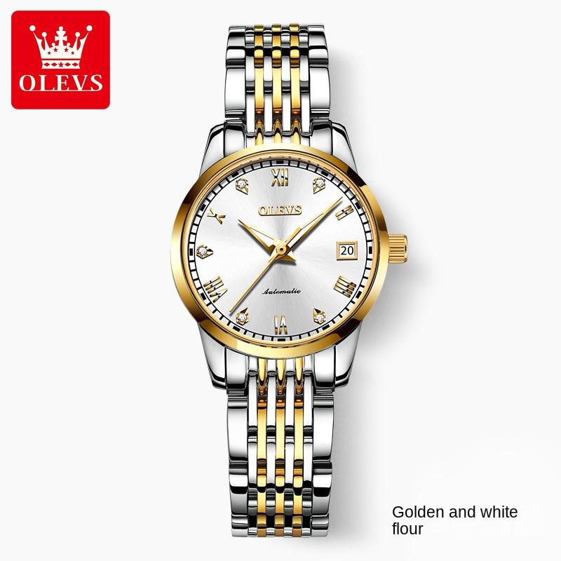 OLEVS новые брендовые часы, автоматические механические часы, женские простые водонепроницаемые женские часы, женские часы