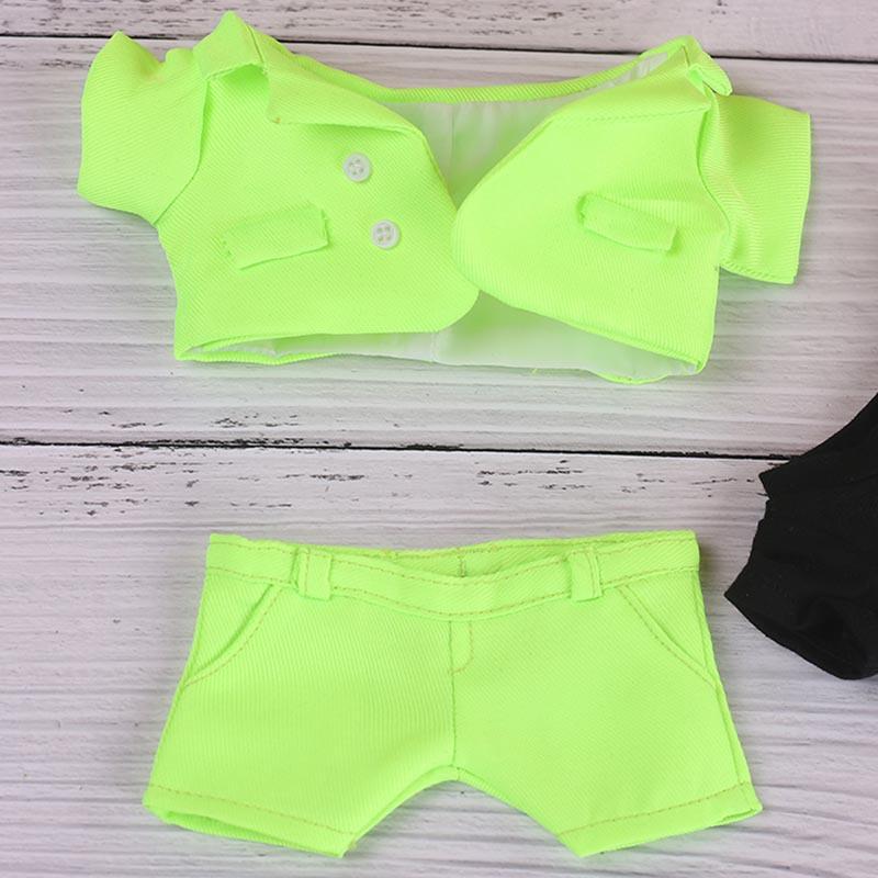 For 15cm 20cm Plush Cotton Doll Clothes Formal Suit Pants Set Plush Stuffed Doll Outfit Accessories Changjing Dress Game Toys