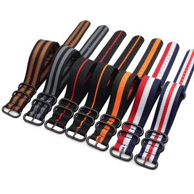 NATO Thickened Nylon Watch Strap - Woven Canvas Bracelet (18-24mm)