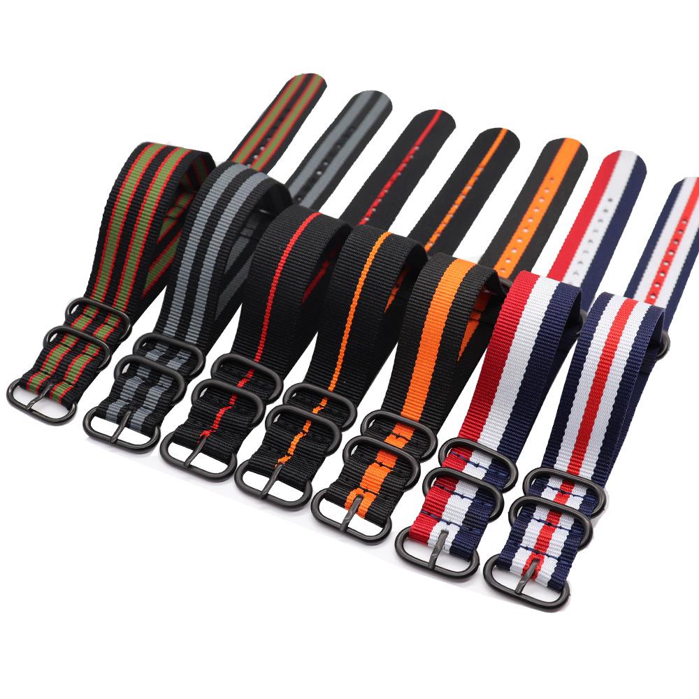 NATO Thickened Nylon Watch Strap - Woven Canvas Bracelet (18-24mm)
