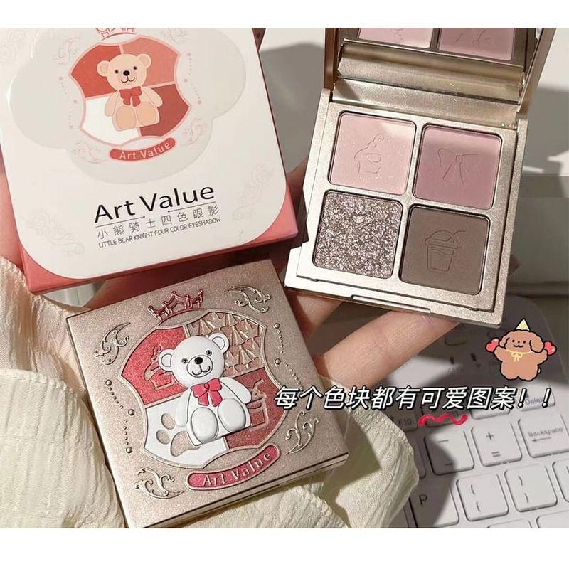 Art Value - Little Bear Knight 4 Colours Eyeshadow Palette