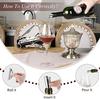 10/20 pièces/ Ensemble Disque Verseur de Vin en Feuille d'Aluminium Argentée Pliable Flexible Réutilisable Mini Stop-Gouttes Becs Verseurs Dis