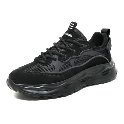New Men's Shoes with Breathable and Comfortable Mesh Casual Sports Shoes Teenagers Retro Thick Soled Height Increasing Shoes