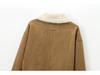 2025 Retro Women's Double-Sided Jacket with Middle Zipper - European & American Style