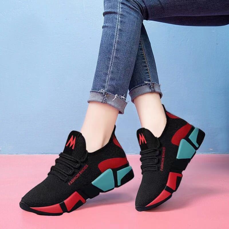 New hot-selling casual sports shoes women's fashion mesh breathable soft-soled running shoes coconut shoes