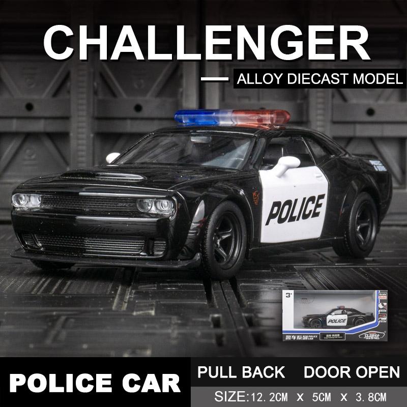 1/36 Police Car Series Alloy Diecast Models Car Toy For Gifts Collections Decorations