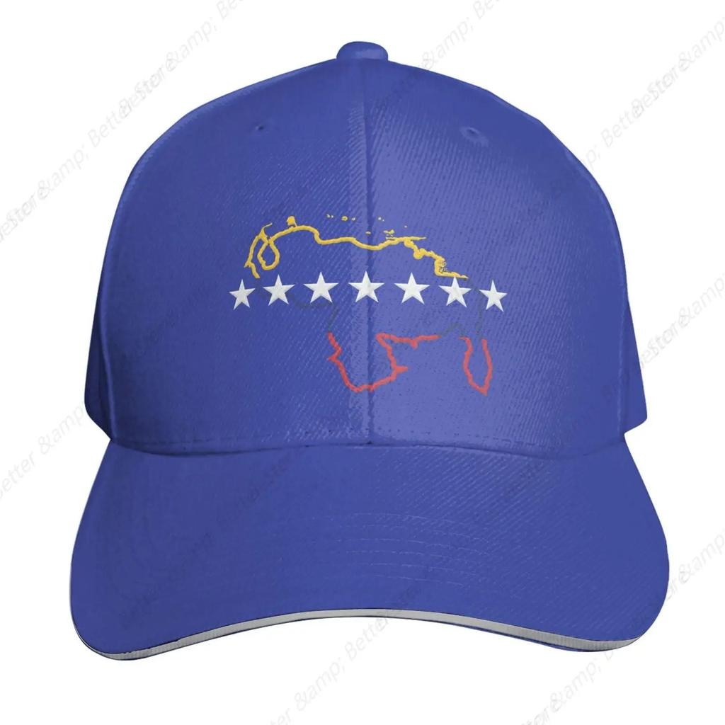 Venezuela Map 7 Stars Flag Venezuela-Hat Snapback Baseball Cap  Unisex Adjustable Sandwich Elephant Hat for Unisex Women