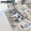 Large Size Living Room 3D Carpets Rectangular Rugs Flower Rug Sofa Coffee Table Mat Bedroom Study